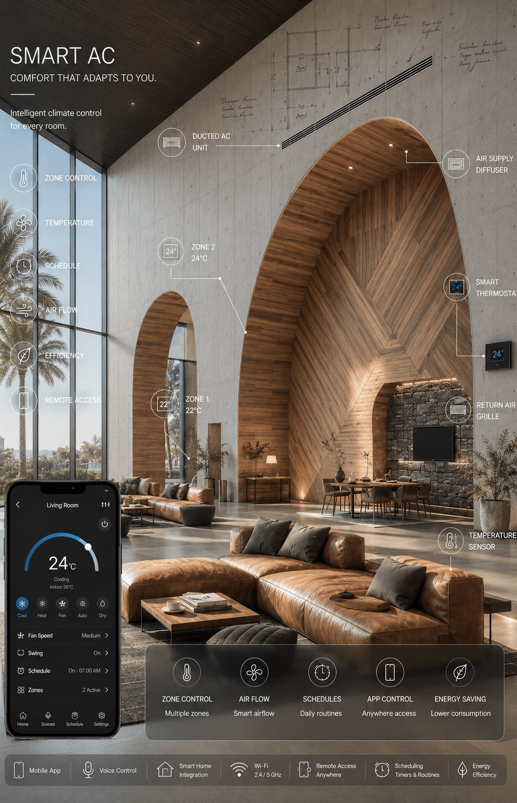 Smart-home control and connected technology